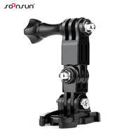 Motorcycle Riding Adjustable Helmet Chin Base Mount for GoPro Hero 12 11 10 9 8 Akaso SJCAM DJI Action Camera Go Pro Accessories