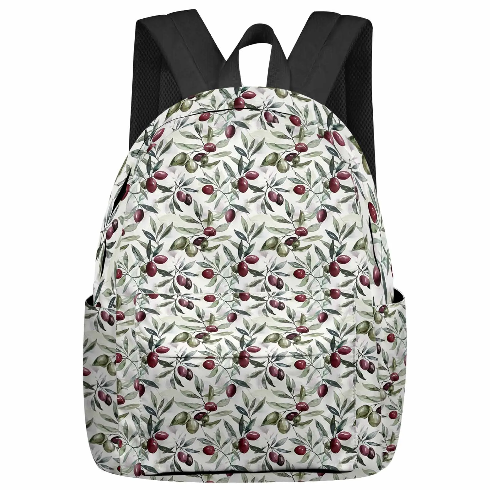 Aquarell Obst Blätter Pflanze Rucksack Schult aschen für Teenager Studenten Laptop tasche Frauen lässig Reise rucksack