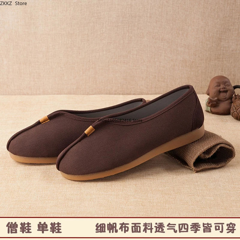 شاولين الراهب الكونغ فو أحذية فنون الدفاع عن النفس الووشو التايكوندو البوذية لوازم رجل روهان أحذية تأثيري الأحذية #3