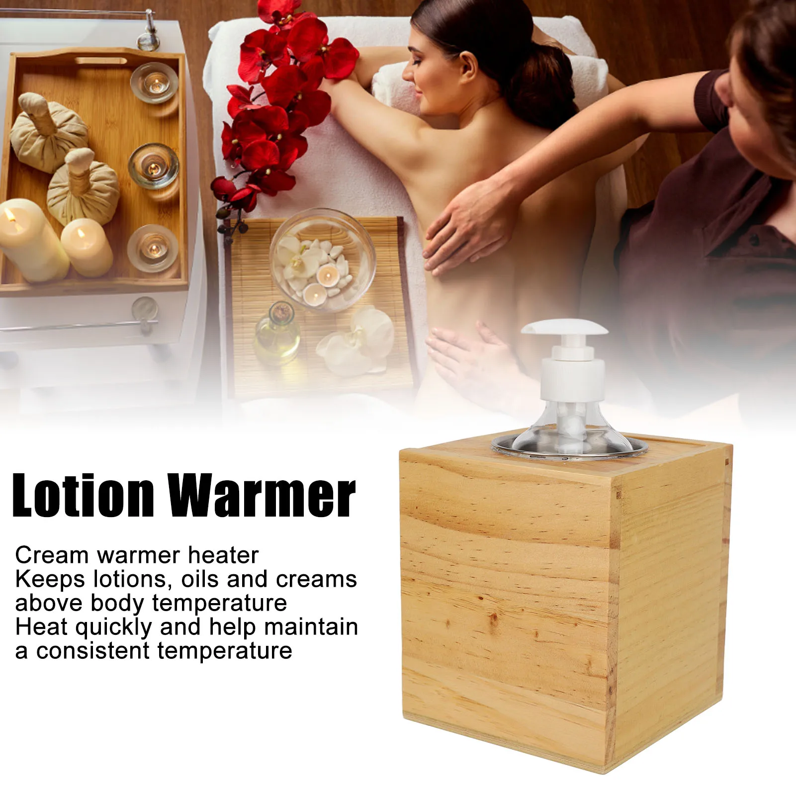 Portable Adjustable Massage Oil Heater with Automatic Temperature Control Cream Heater 110-250V Suitable for Beauty Salons