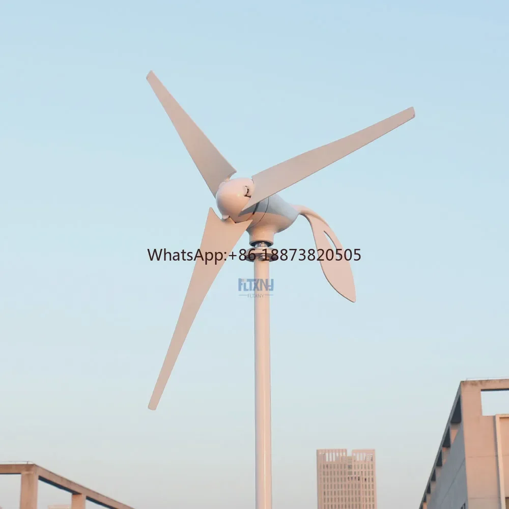 800W AC 12V 24V 3 blades Wind Turbine Generator horizontal wind turbine with 12v 24v AUTO PWM controller