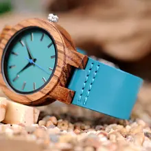 Zebra Wooden Women Watch #3