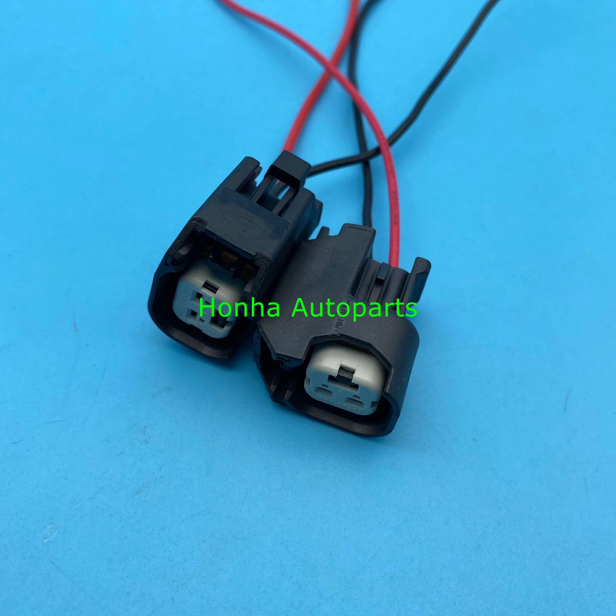 

Free shipping 100/200 EV6 Injector black Connector wire harness15419715 15423278 15423276 with 20cm 16AWG black/red teflon wire