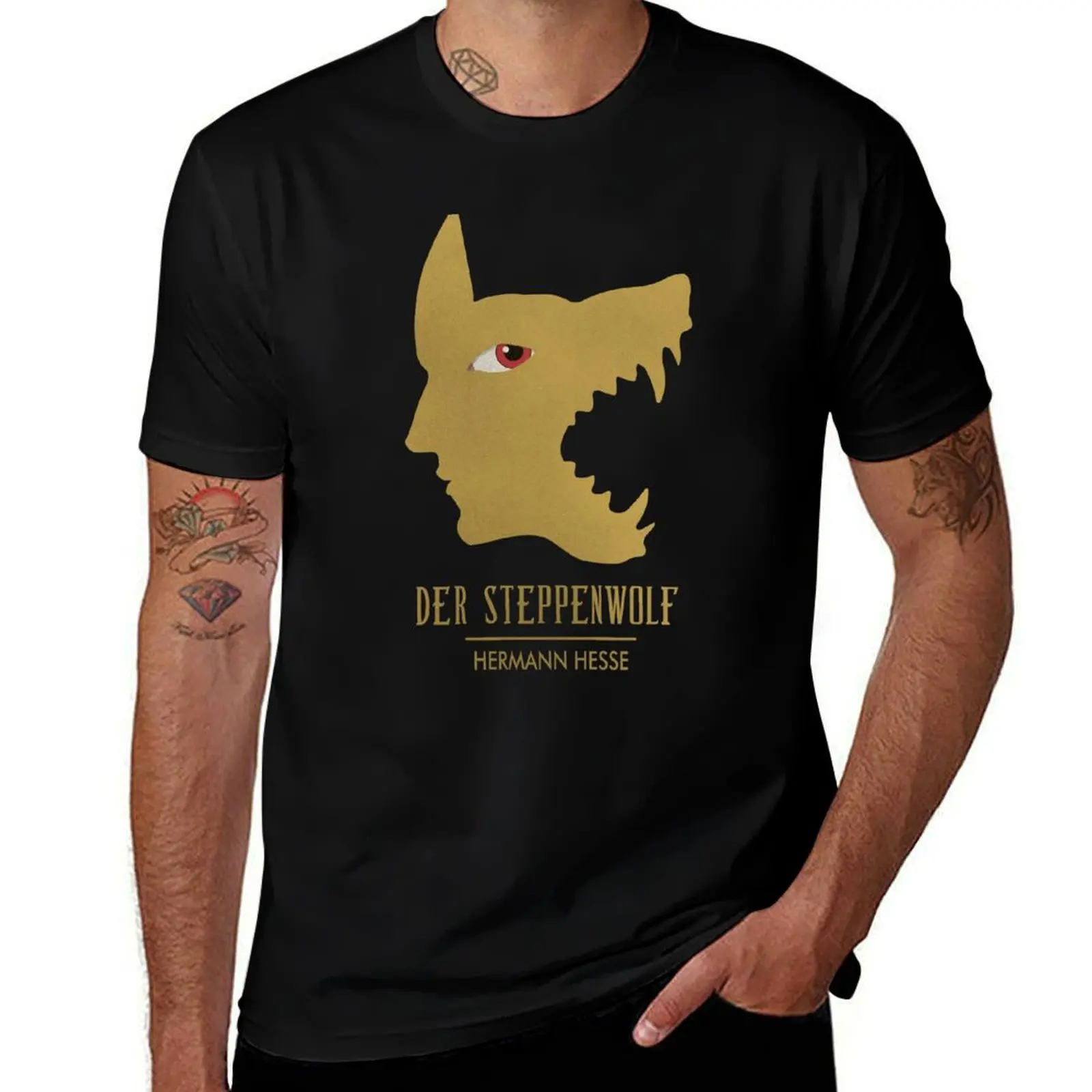

Der Steppenwolf T-Shirt summer 2025 oversize t-shirts man korean fashion cotton t shirt men