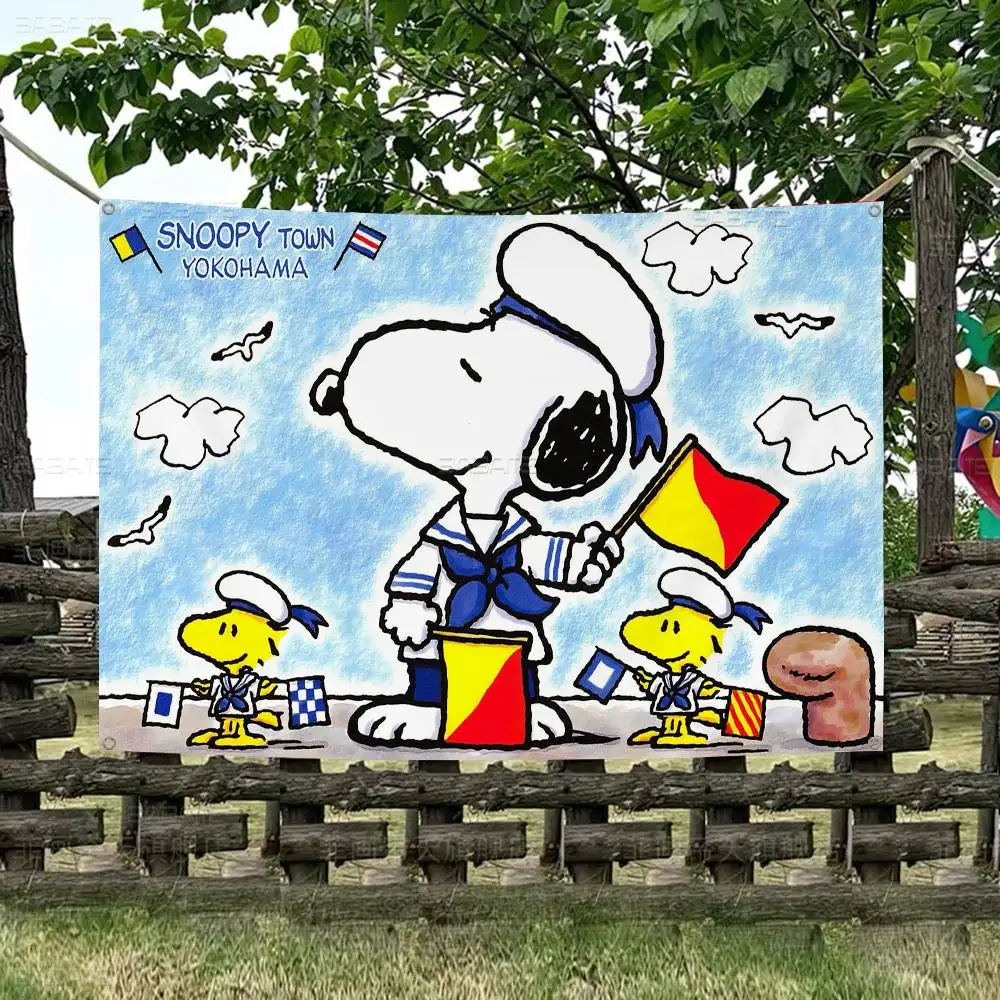 

S-SNOOPYS Banner INS Стиль Открытая вечеринка Украшение Атмосфера Флаг