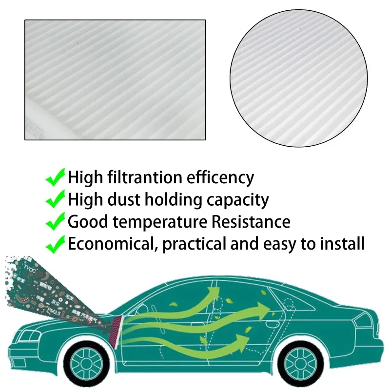 Car Pollen Cabin A/C Air Filter For Benz C-Class W205 S205 2013-2021 C 180/200/220/250/300 BlueTEC 2.0L M247 2.1L OM651 Turbo I4