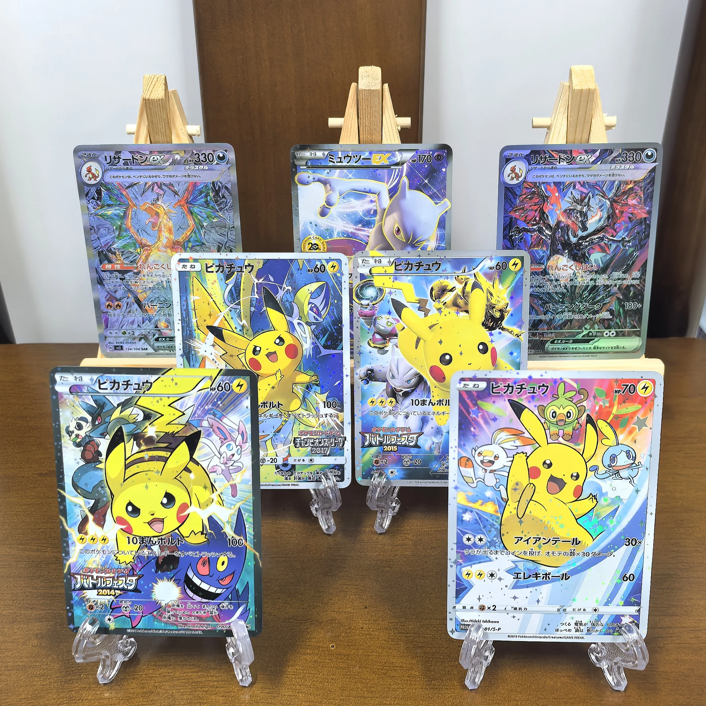 Pokemon Japanese Collection Cards SV4A SV3 SM-P Pikachu Gengar Charizard Mew EX RARE Single Card Classic Game Anime Cards Gift