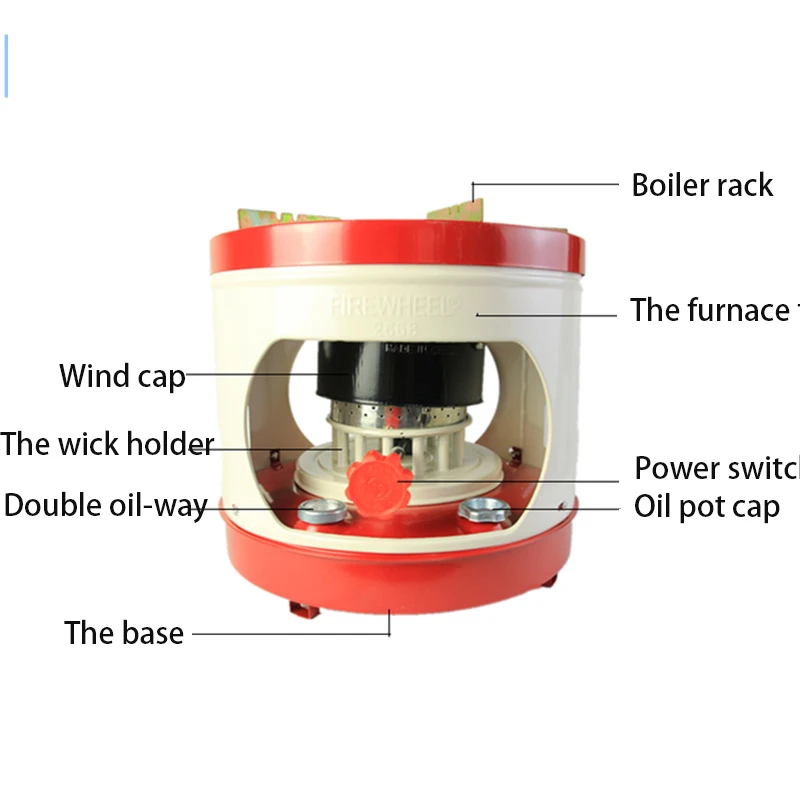 Advanced Kerosene Stove Core 3-5 Outdoor Stove Type 2608 One-piece Style Simple Smokeless and Odorless Fuel-efficient Non-pump