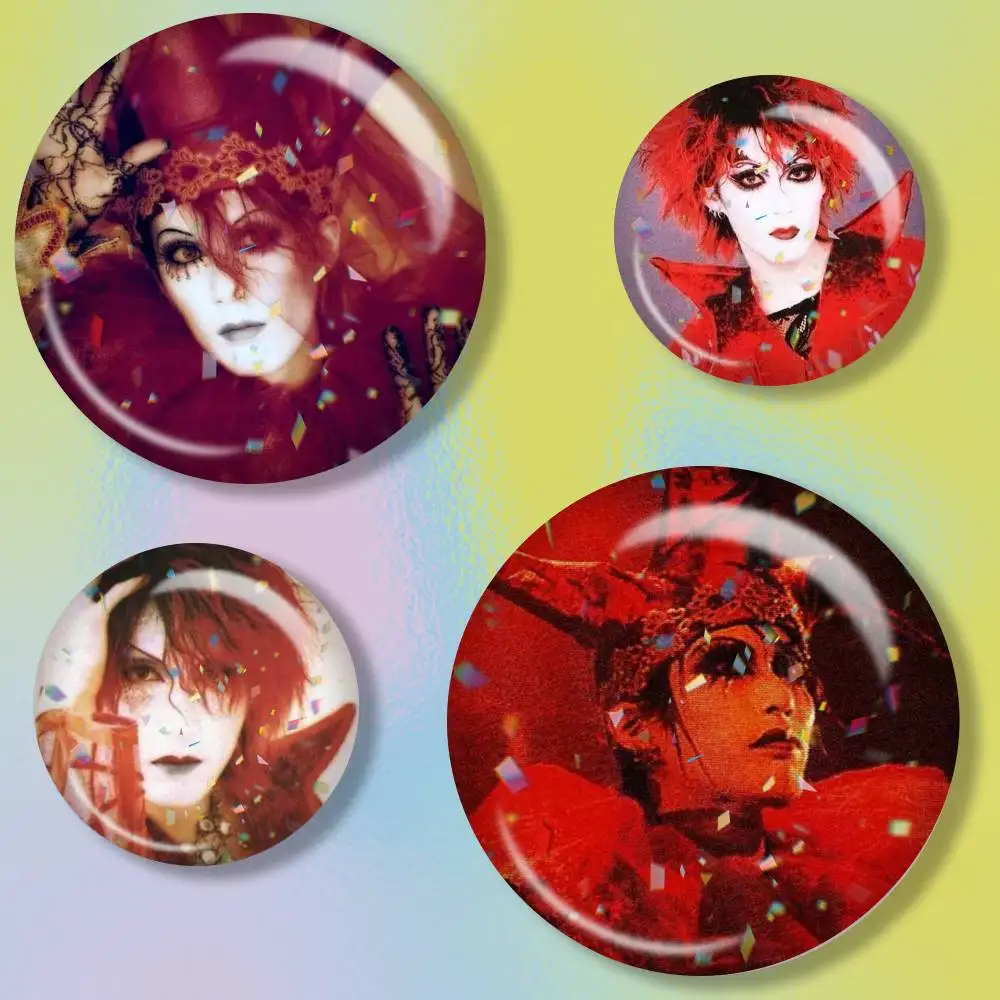 Malice Mizer Visual Kei Rock  Brooch Metal Decorative Brooch Pins for Backpack Clothes Jacket Accessories,Souvenir.