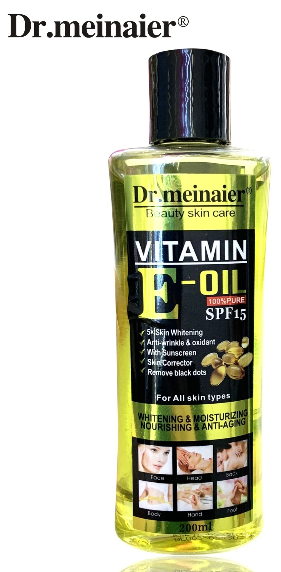 Huiles essentielles pour le visage blanchissantes à la vitamine C, huile de Massage hydratante pour 