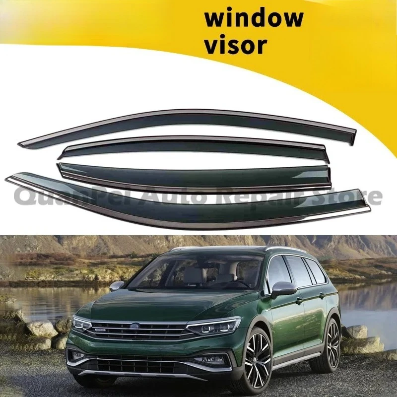 For 2005 Volkswagen Passat Window Visors, Door Rain Guards, Side Window Deflectors, Car Exterior Decor