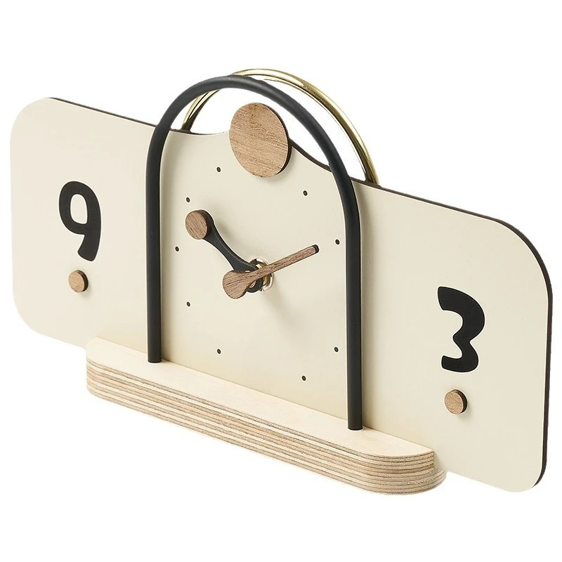 

High-end creative ornaments, porch TV cabinets, clock placement desktop decorations