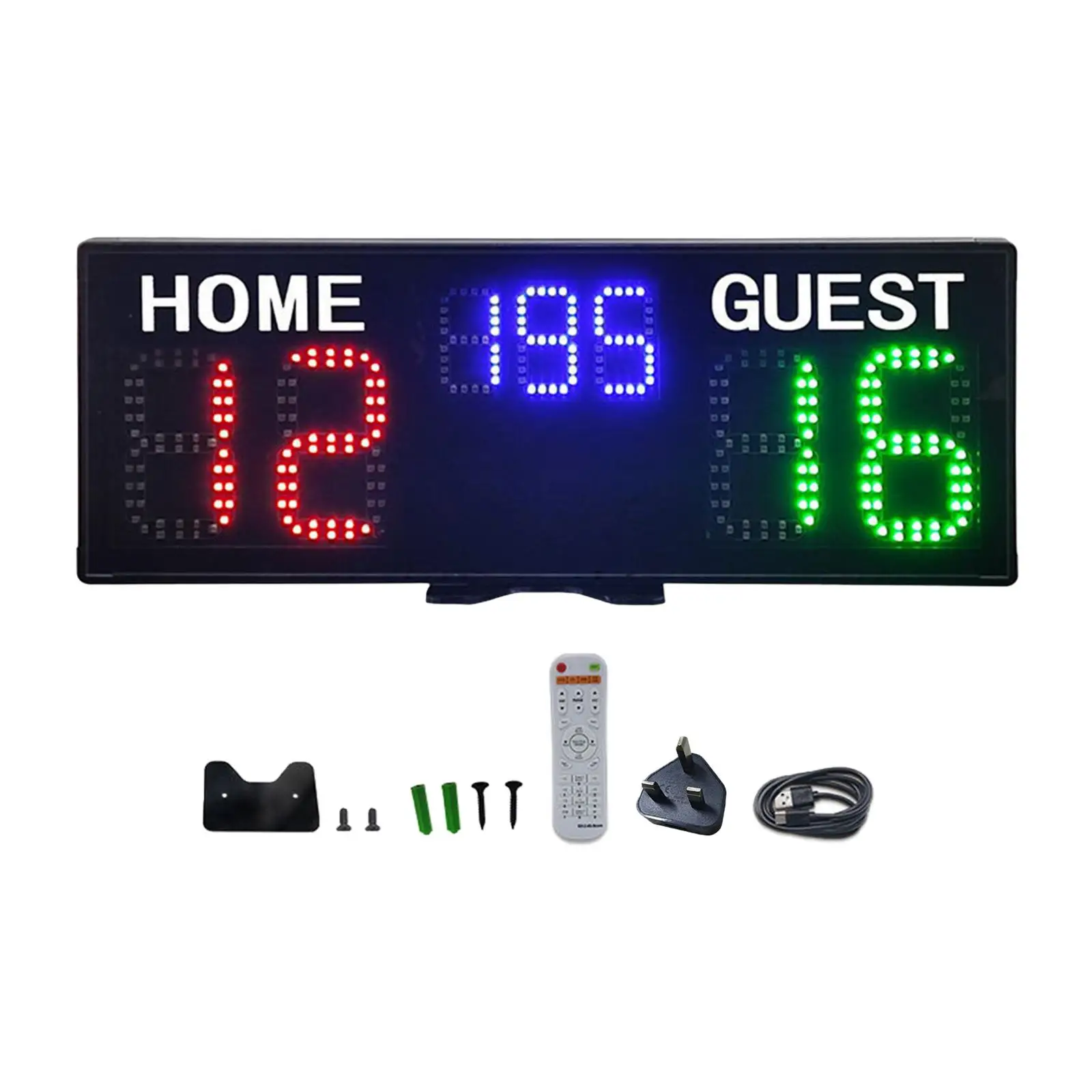 

Electronic Basketball Scoreboard Home Guest Score Counter Professional Digital