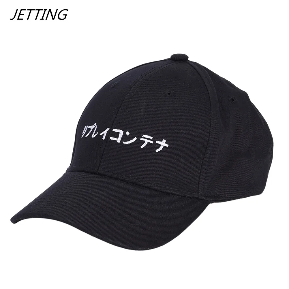 Fashion Snapback Caps Men Solid Japanese Letter Adjustable Baseball Hats For Men Women Hip Hop Baseball Cap