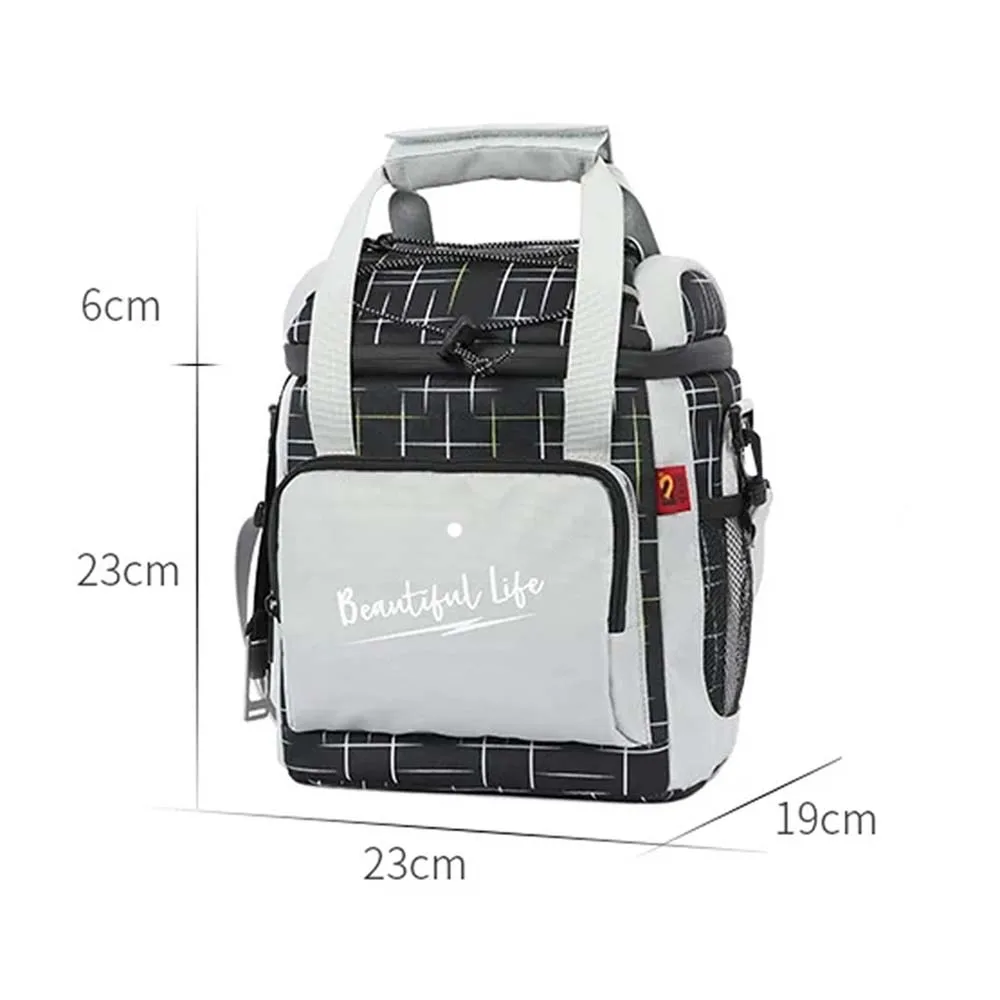 DENUONISS-bolsa enfriadora de leche para hombres y mujeres adultos, bolsa aislante de 16 latas, impermeable, portátil, para comida, Picnic, cerveza,