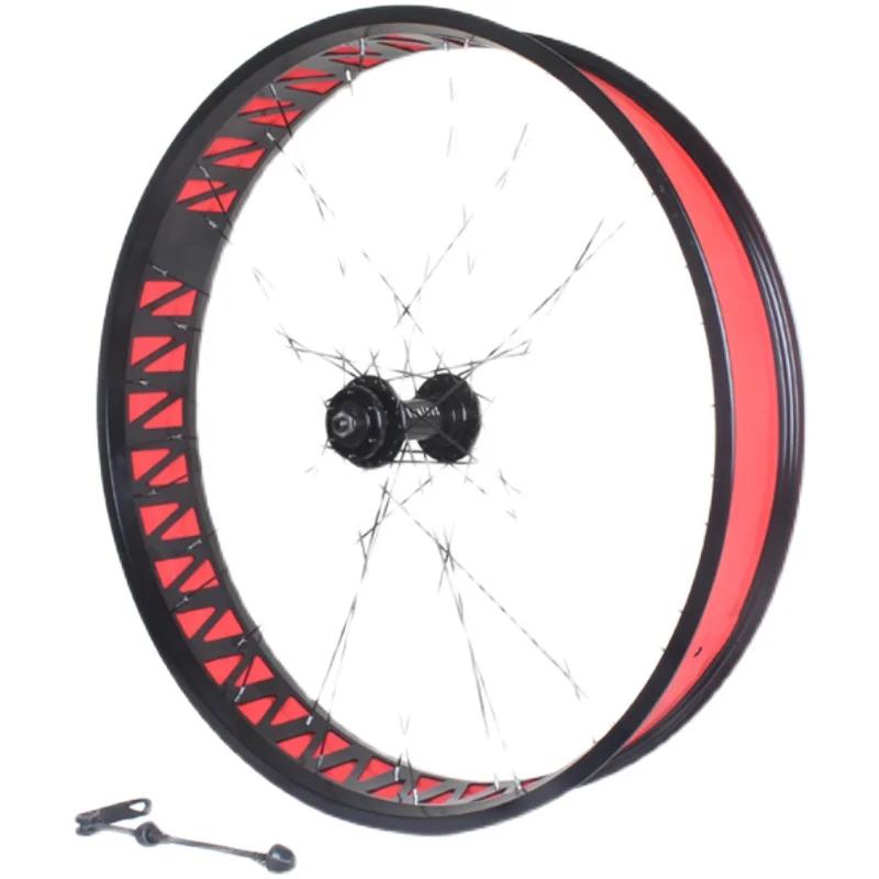 

26x4.0/4.9 inch snowmobile wheel set Quick release rim design stronger double-layer rim Front rear fatbike special rim