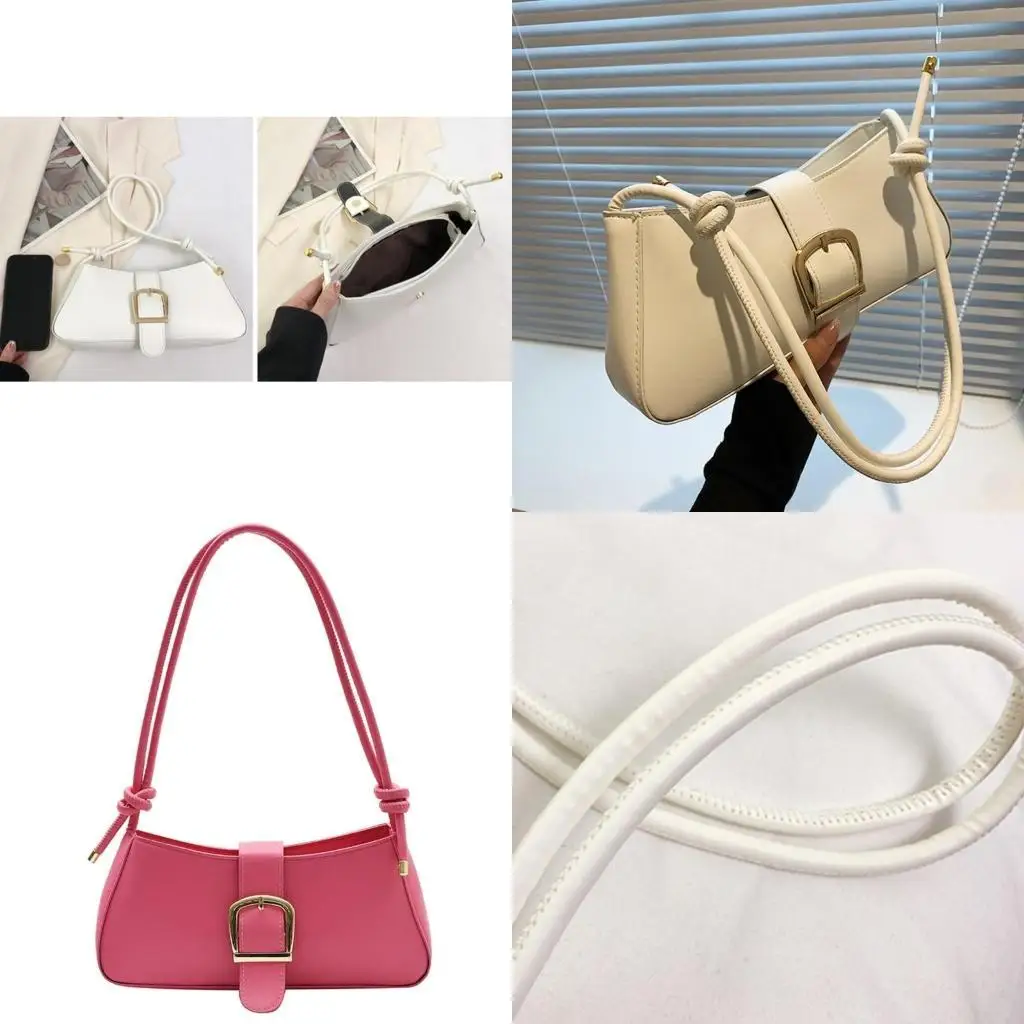 

D46D 2023 NEW Solid Color Bags Shoulder Bags for Girl Women Lady Purse Underarm Bag Trendy Armpit Bag Fashion Leisure Handbag