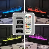 Cheminée à vapeur moderne à flamme 3d, télécommande, cheminée électrique silencieuse, brume d'eau, décoration électrique, cheminée à atomisation 4