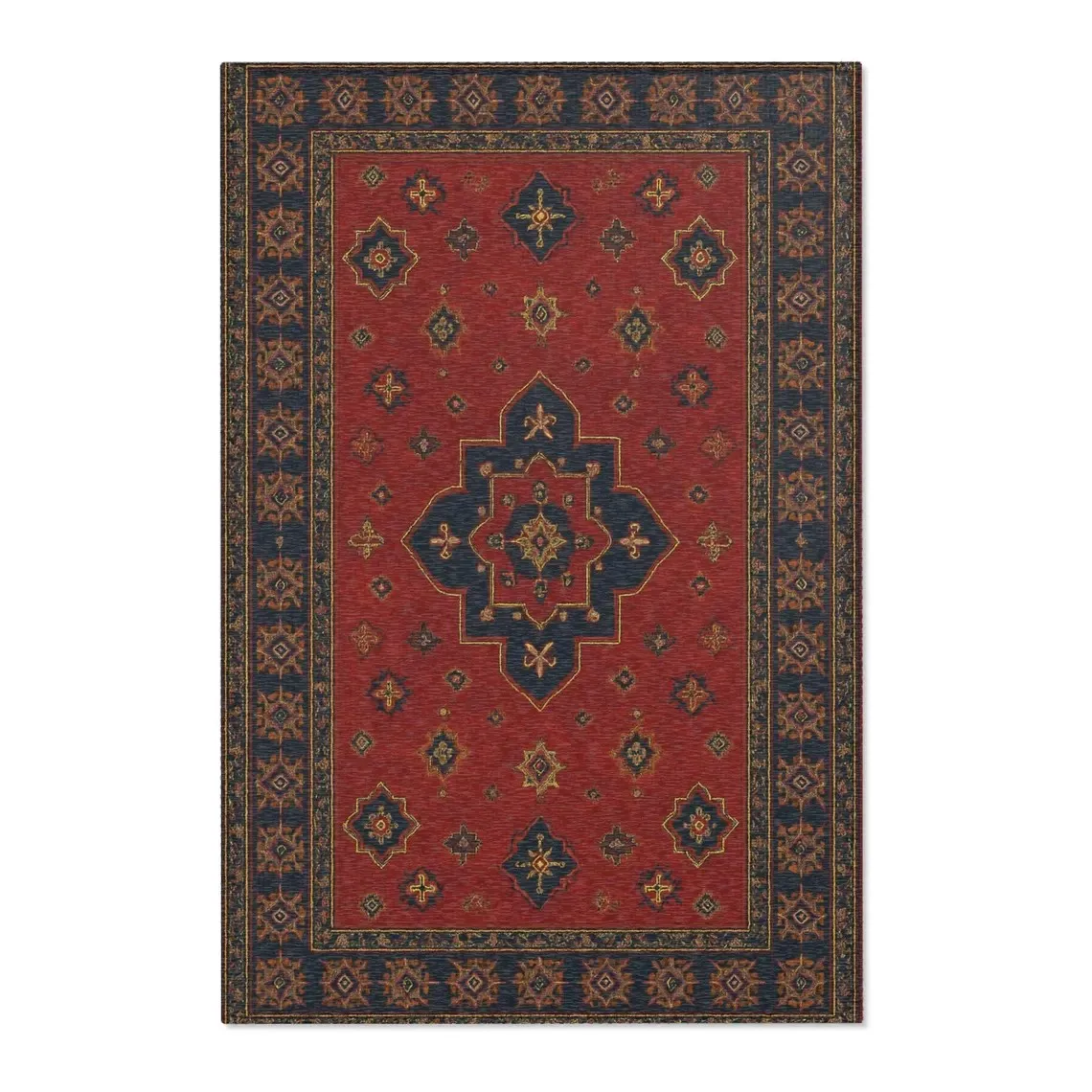 Vintage Turkish Area Rugs Bohemian Style Carpets for Living Room Bedroom Bathroom Decor Home Anti-slip Floor Mat