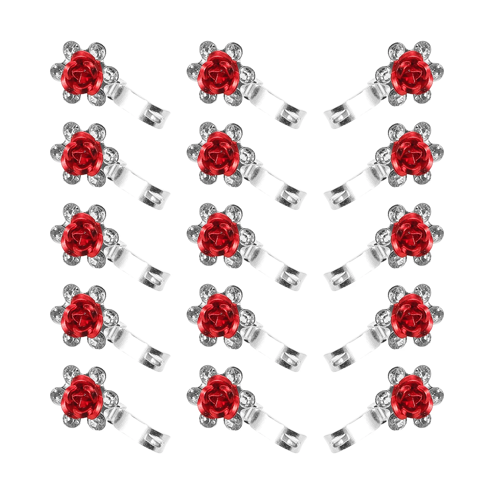 

20 Pcs Children Hair Accessories Rhinestone Mini Clips Girls Toddler Baby Secure Grip Versatile Matching Braiding Design Holiday