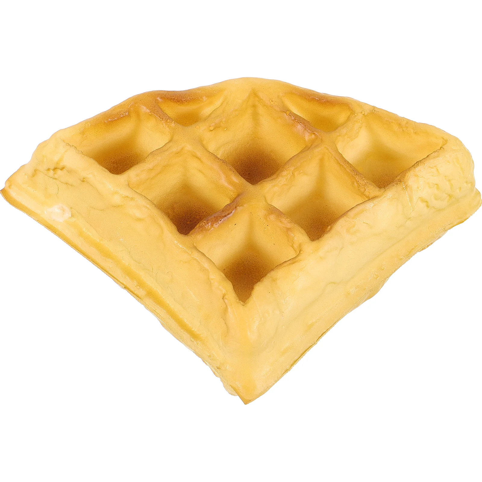 Waffle Mold Artificial Food Model Realistic Pastry Fake Decor Pu Simulated Faux