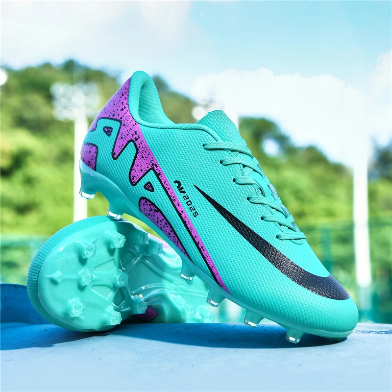 Men Professional Original Society Football Boot Artificial Grass Training Futsal Court Football Boot Kids Soccer Shoes for Child