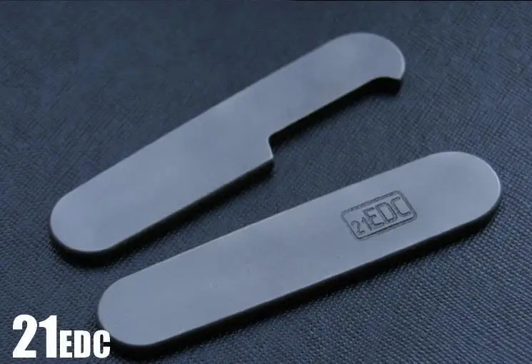 

A Pair TC4 Titanium Alloy CNC Handle Patch For 91mm Victorinox Swiss Army Knives