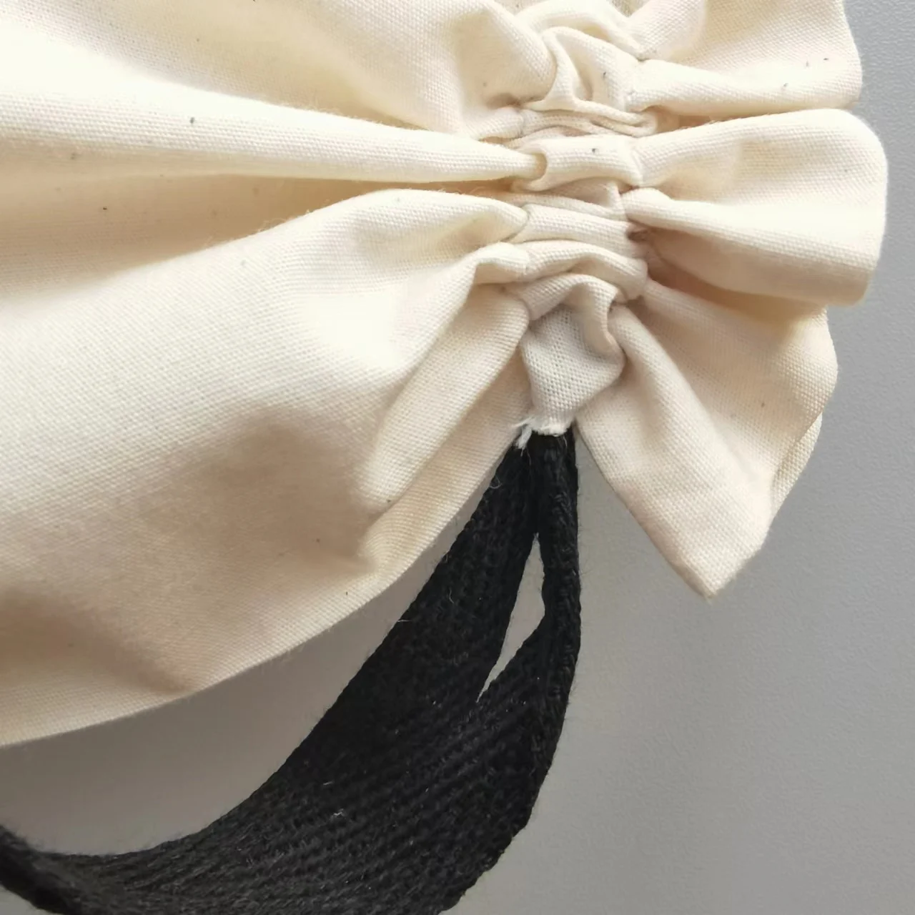 50 Pure Cotton Drawstring Bag with Black Rope for Jewelry Gift Packaging Pouches Chic Wedding Party Favor Bags Personalized Logo