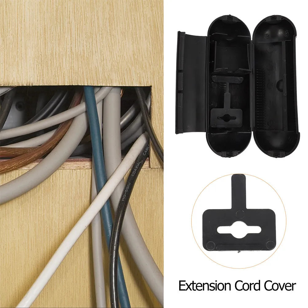 2 Pcs Outdoor Extension Cord Covers with Cord Connector Boxes - Weatherproof Outlet Cover Protectors for Electrical Safety