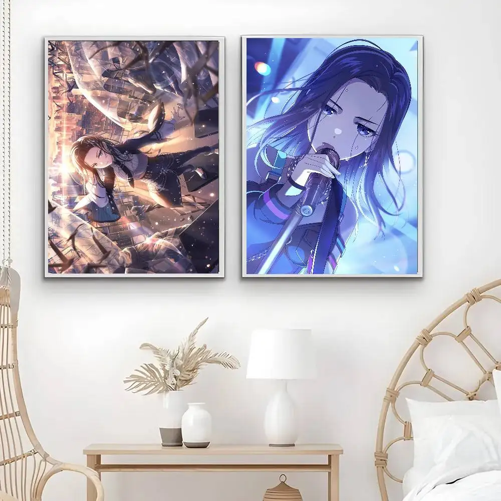 Rei Wakana Anime B-BanG Dream Posters Living Room Bar Cafe Quality Canvas Vintage Style Comics Painting Art Home Wall Decor Pic