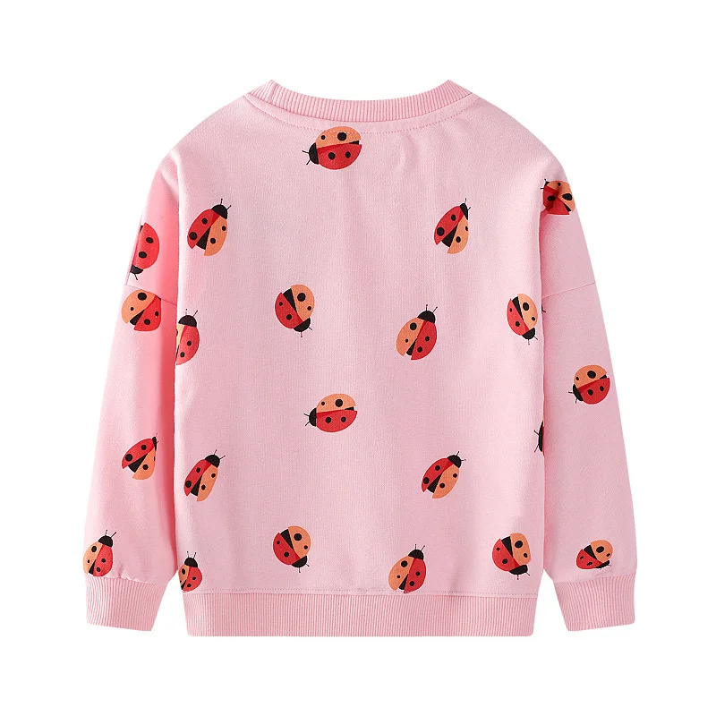 Jumping Meters 2-7T Hot Ladybug Kids Girls Sweatshirts Autumn Spring  Long Sleeve Children's Clothing Toddler Shirts
