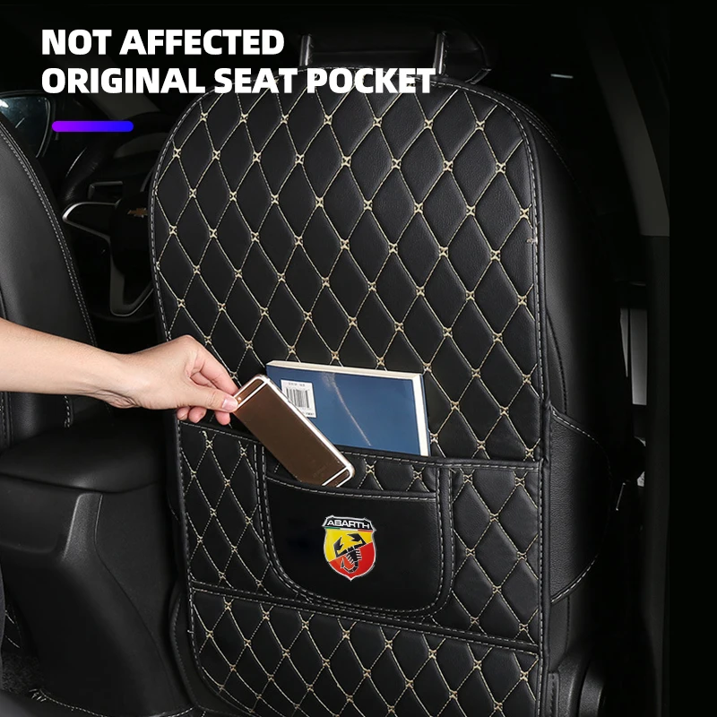 Car Seat Back Protector Kick Mat For Abarth Land Rover Toyota Hyundai Volkswagen Suzuki Chevrolet Seat MINI Renault Alfa Romeo