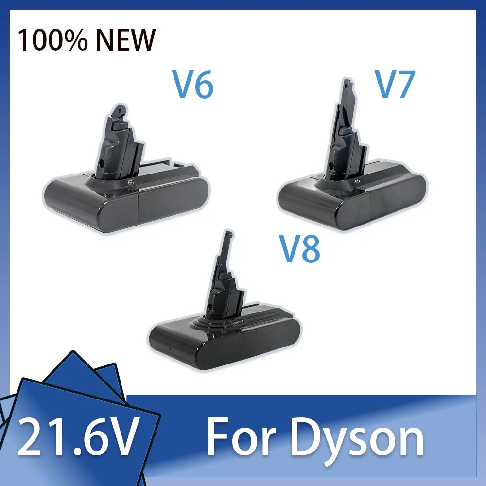 

Сменный аккумулятор для Dyson V8 V7 V6 21,6 В 1,5-3,0 Ач литий-ионный аккумулятор для беспроводного пылесоса Dyson SV10 SV09 SV12 DC58 DC59