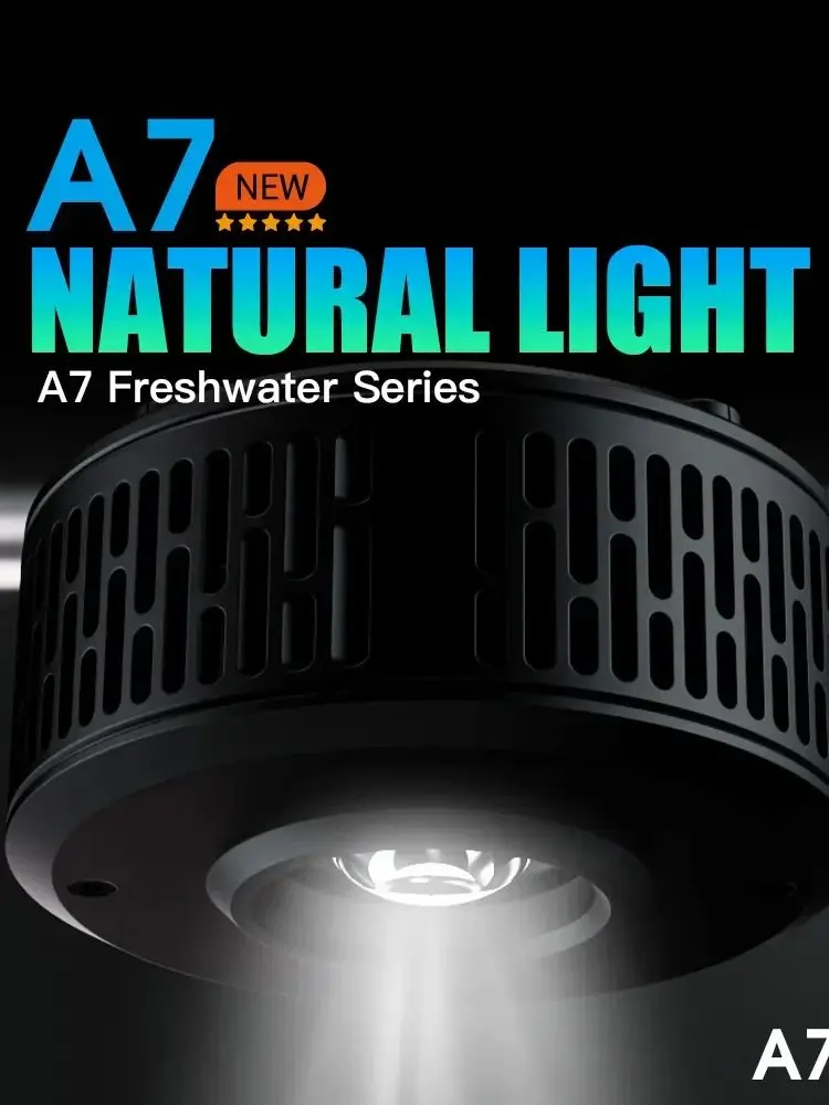 AIPAI A7P Lampa LED do akwariów słodkowodnych z roślinami, 100W, pełne spektrum, sterowana przez aplikację WiFi, do roślin wodnych i akwariów naturalnych. — 2