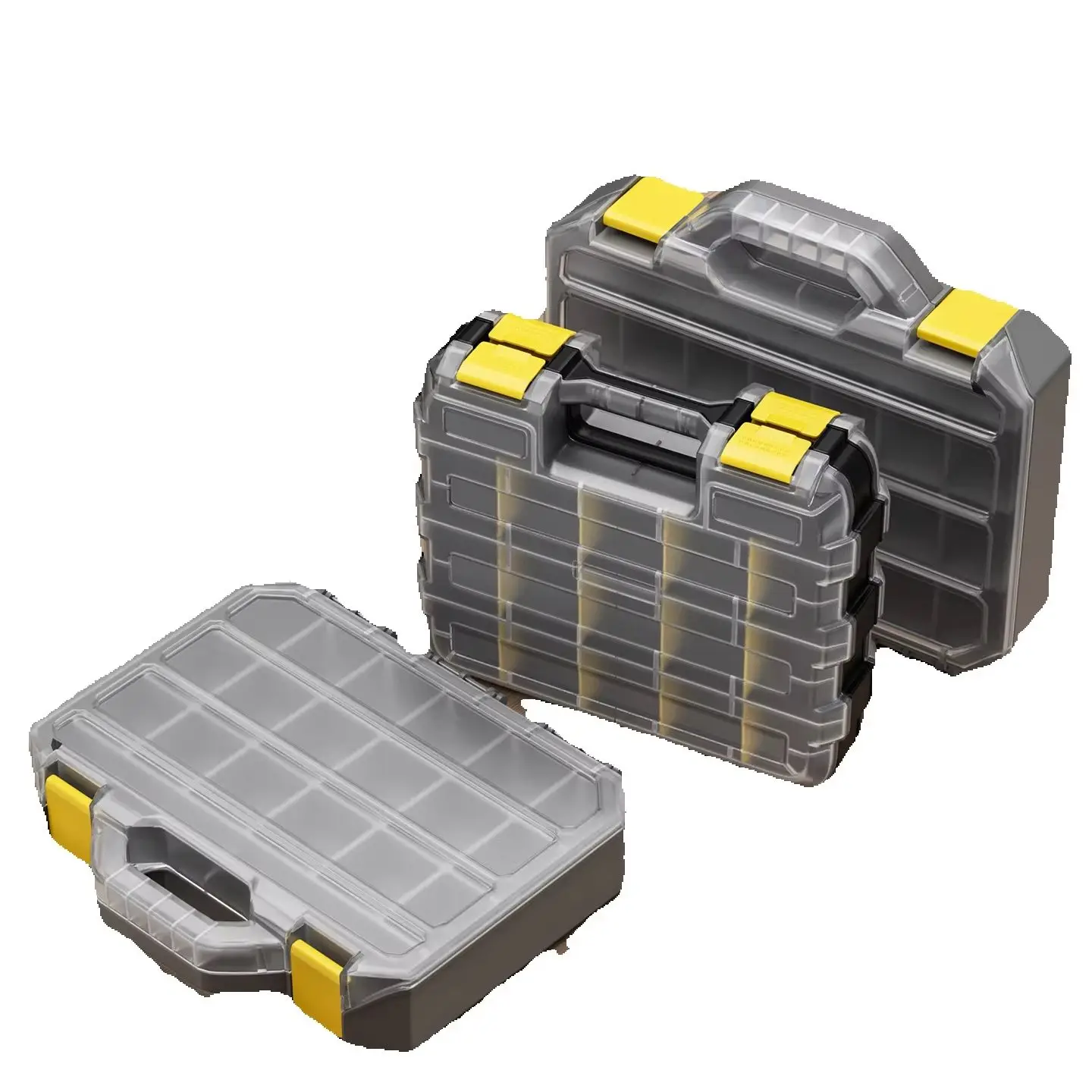 17/23/34-Bin Thickened Plastic Tool Storage Box Suitable for Storing Screws Drills and Parts