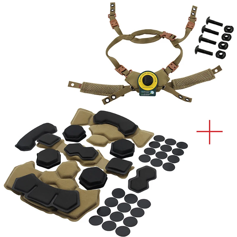 Taktyczny system zawieszenia kasku Airsoft Paintball podkładki ochronne Gen4 podkładka z pianki memory do kasku Wendy Fast MICH ACH