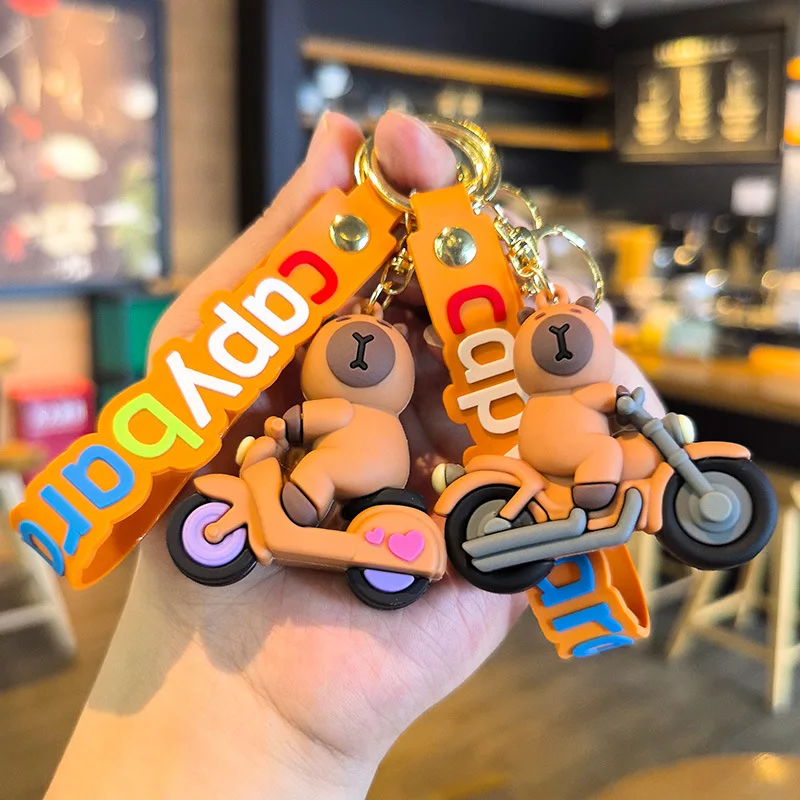

Car Model Summer Vacation Gift Card Capybara Keychain Doll Machine Cute Piggy Company Gift Kawaii Cute Personalized Gifts Toys