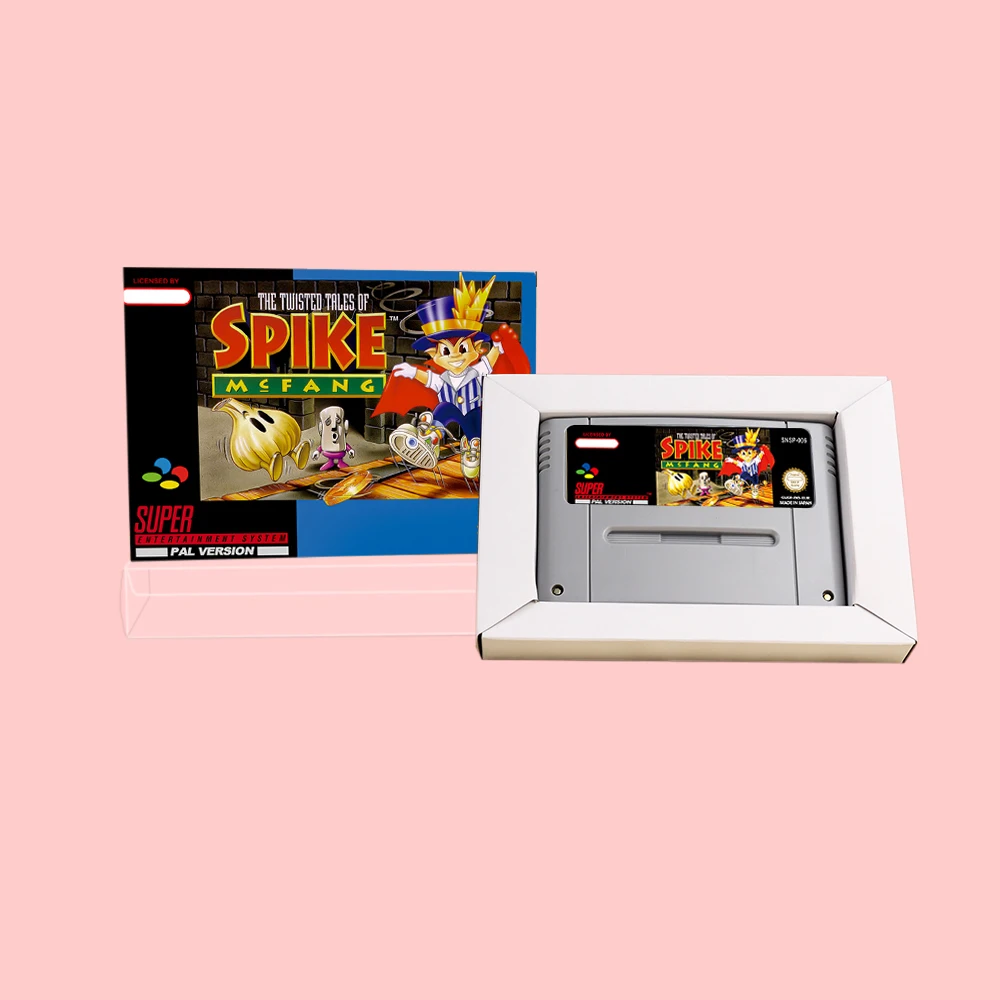 حكايات ملتوية من سبايك ماكفانغ، خرطوشة ألعاب RPG مع صندوق لوحدات تحكم الألعاب SNES 16bit NTSC USA PAL EUR #1