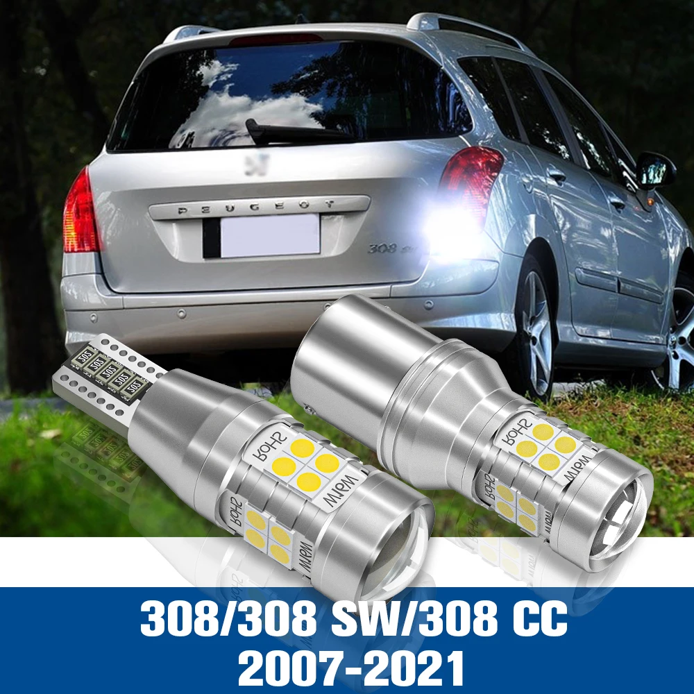 

2pcs LED Reverse Light Back up Lamp Accessories Canbus For Peugeot 308 SW CC 2007-2021 2008 2010 2011 2012 2013 2014 2015 2016