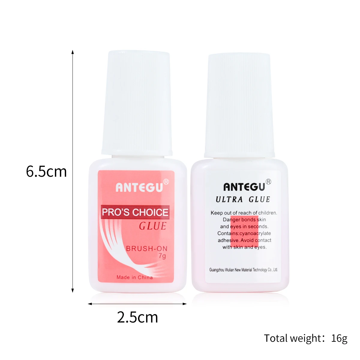 6 Bottles Super Strong Nail Glue For Nail Tips,Acrylic Nails and Press On Nails (7ml) Nail Bond Brush On Nail Glue For Press On