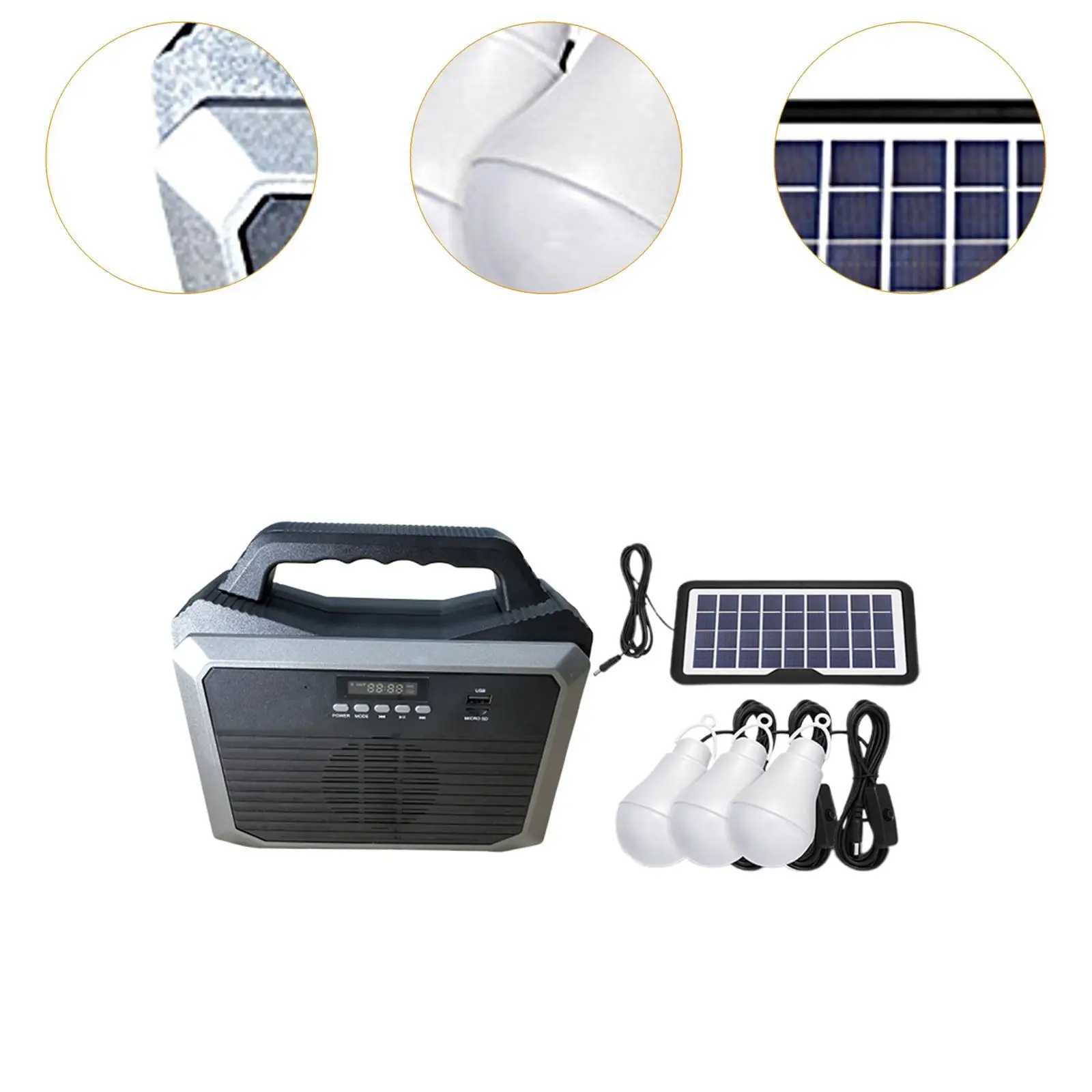 LED Camping Lantern Lightweight Solar Powered for Emergencies Storms Hiking