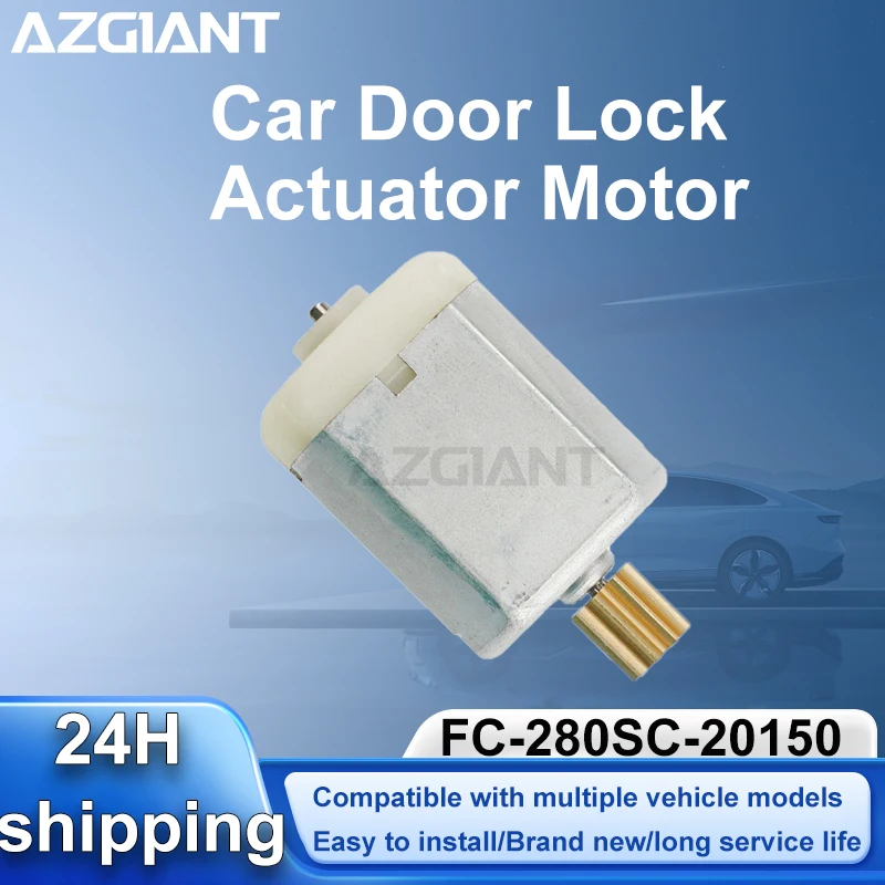 

AZGIANT Car Door lock with adjusting motor 9 teeth FC-280SC-20150 For 2001-2006 VW GOL Bora Direct Current Motor car gadgets