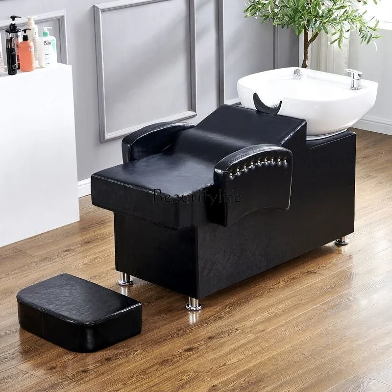 Half Lying Shampoo Chair Hair Saloon Dedicated Simple Modern Salon Hair Salon Flushing Bed