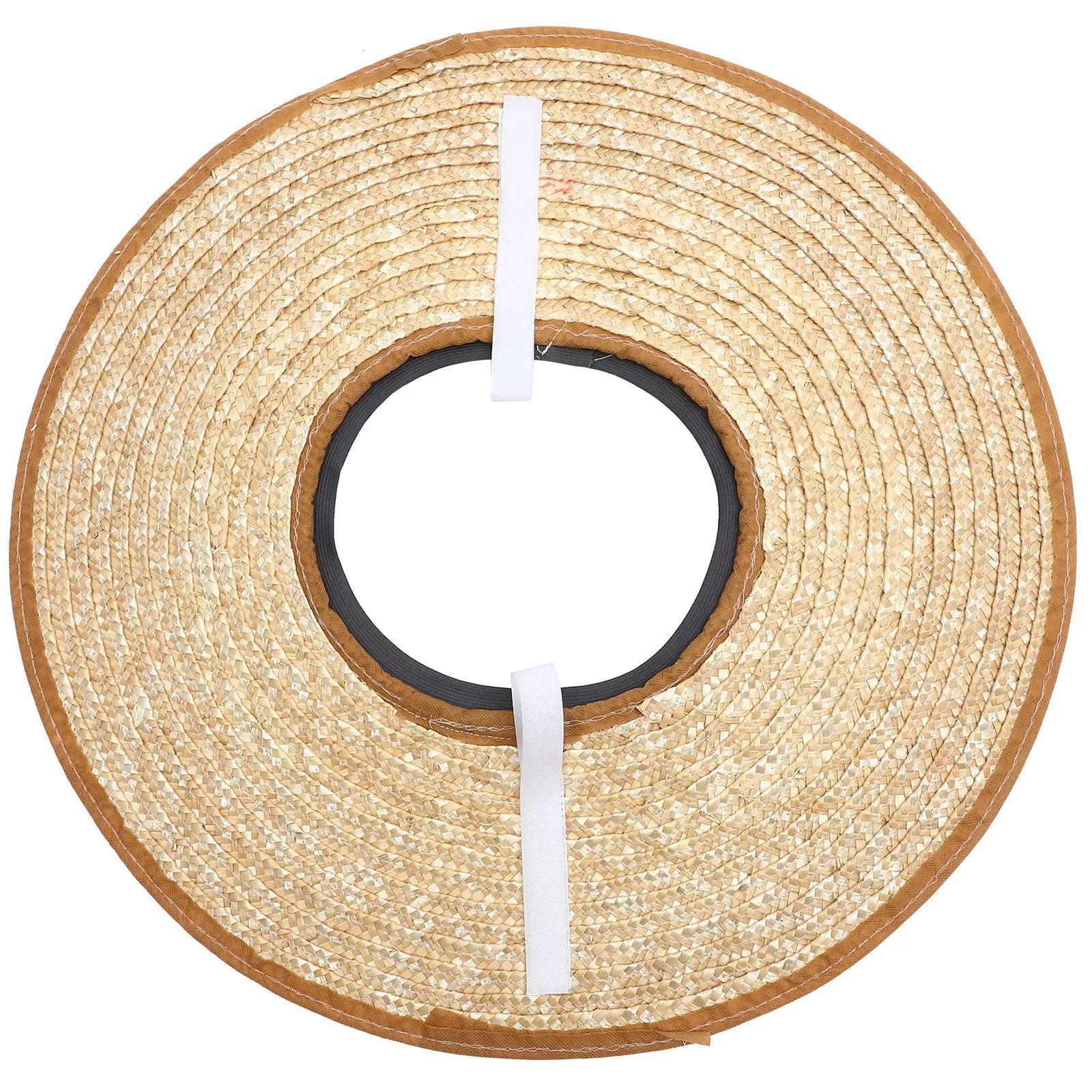 

Construction Hat Sun Shade Breathable Lightweight Full Brim Straw Hard Hat Visor Sunshade for Gardening Camping Outdoor Workers