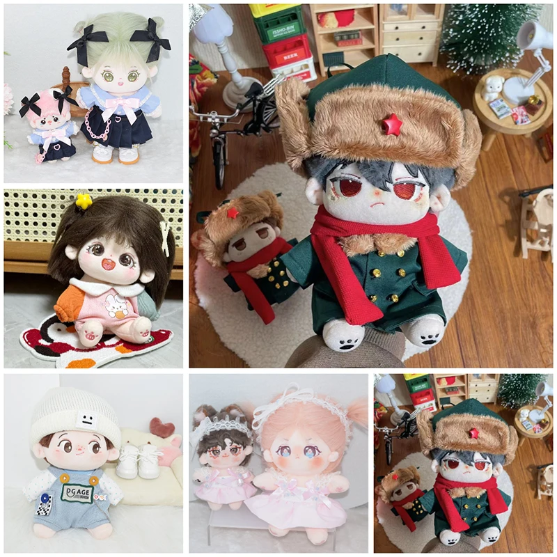 10cm 20cm Cotton Doll Clothes Outfit Uniform Clothing Doll Accessories Cultivate Hands-on Ability Children's Gift Toys