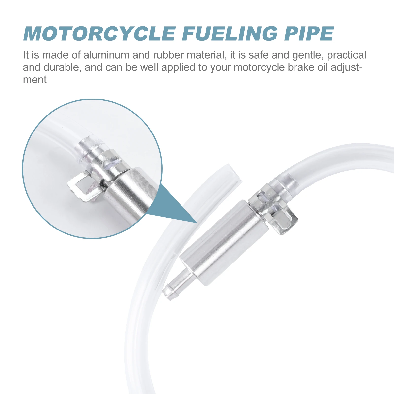 

Aluminum Rubber Hydraulic Brake Bleeder Motorcycle Brake Oil Fueling Tool Auto Bleeder Thickened Tube Durable Reusable