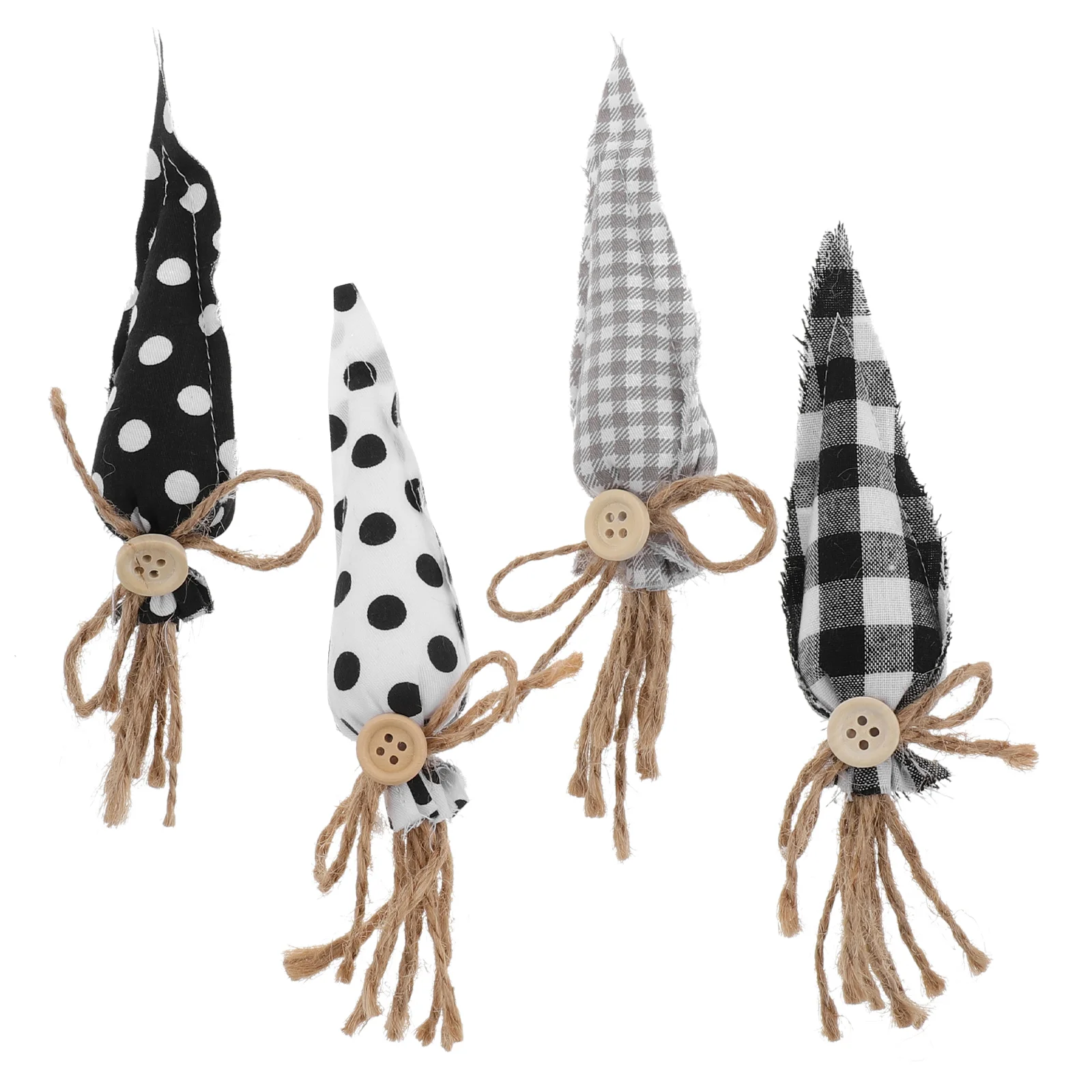 4 Pcs Carrot Ornaments Decoration Artificial Fabric Carrots Dining Table Prop Bunny Party Centerpiece Cloth DIY