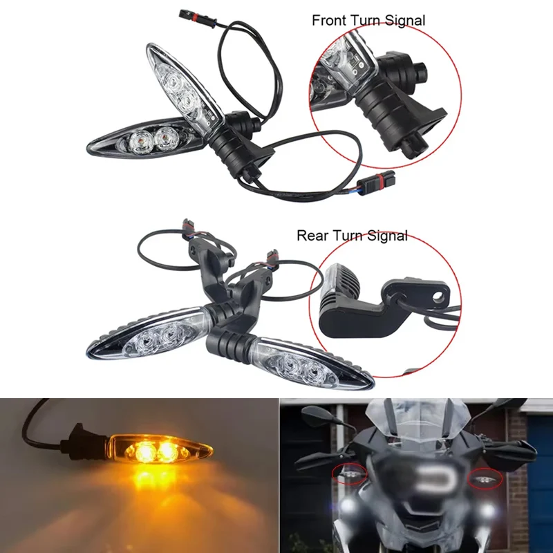 F800GS indicadores de motocicletas luces de señal de giro LED intermitente para BMW R1200GSA R1200 GS R NINE T F650GS R1200 GS F800R S1000R
