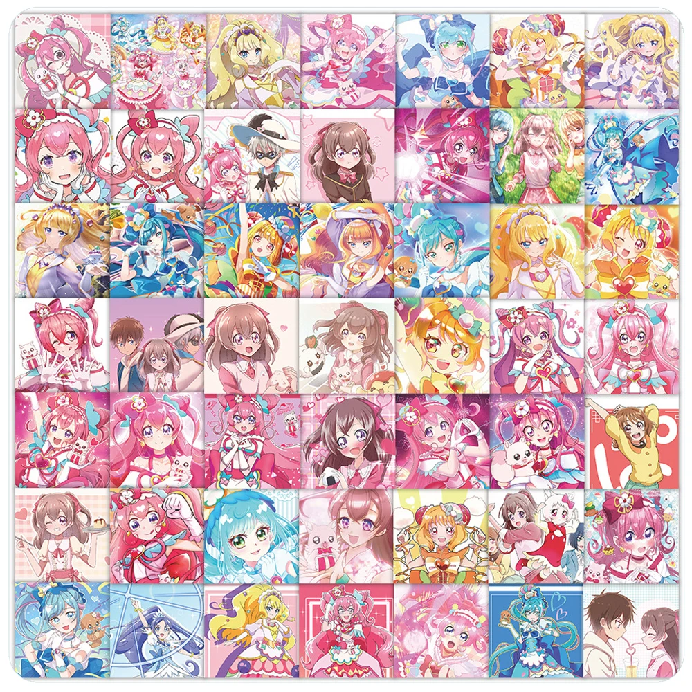 10/30/63pcs Girls Pretty Cure Stickers Precure Anime Sticker Aesthetics Laptop Notebook Luggage Suitcase Kawaii Cartoon Decals