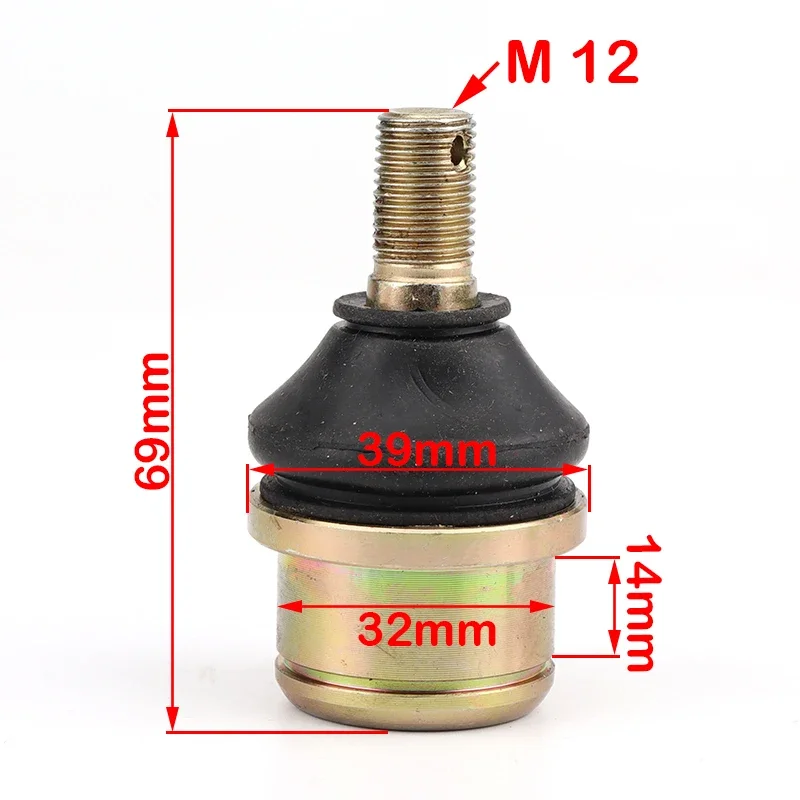 

ATV UTV Kart Ball Joint Kit M12 32X14mm for 150cc 200cc 250cc Quad Bike One Arm Swing Suspension Replacement Parts
